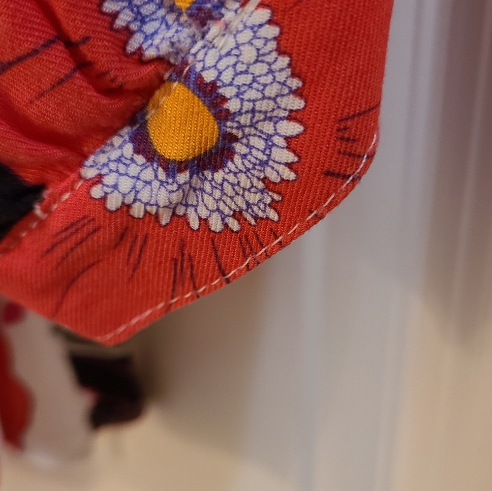 Ruby Rd. Red and Blue Floral Blouse - Picture 4 of 4